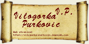 Vilogorka Purković vizit kartica